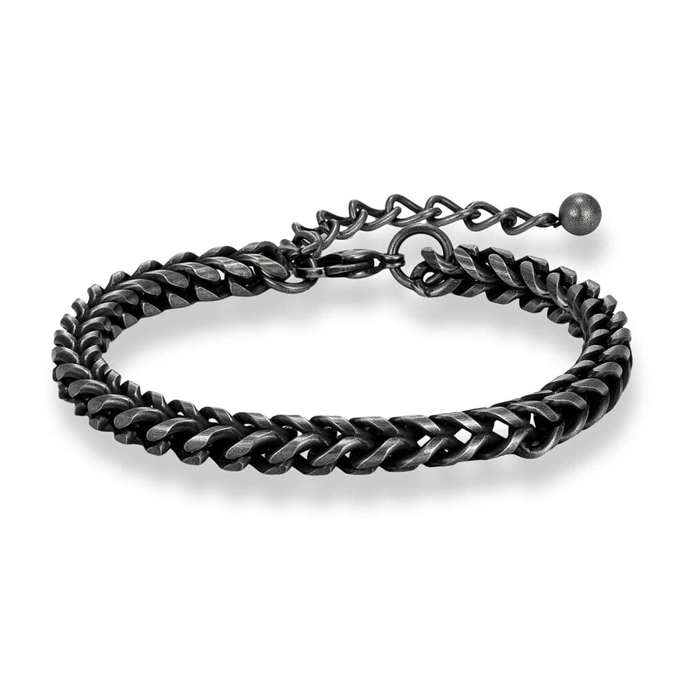 FREIR - Pulseira Masculina em Aço Inoxidável Bracelet Tesouros Vikings