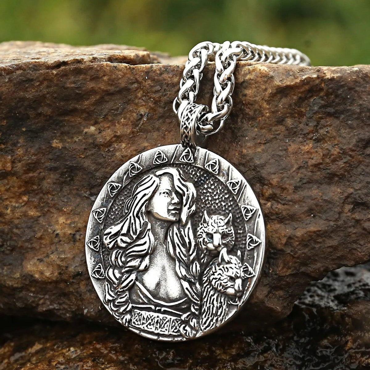 Freya - Colar em Aço Inoxidável Necklace Tesouros Vikings