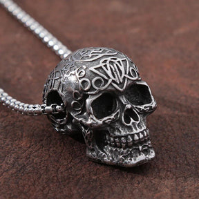 Gothic Skull - Colar em Aço Inoxidável Necklace Tesouros Vikings