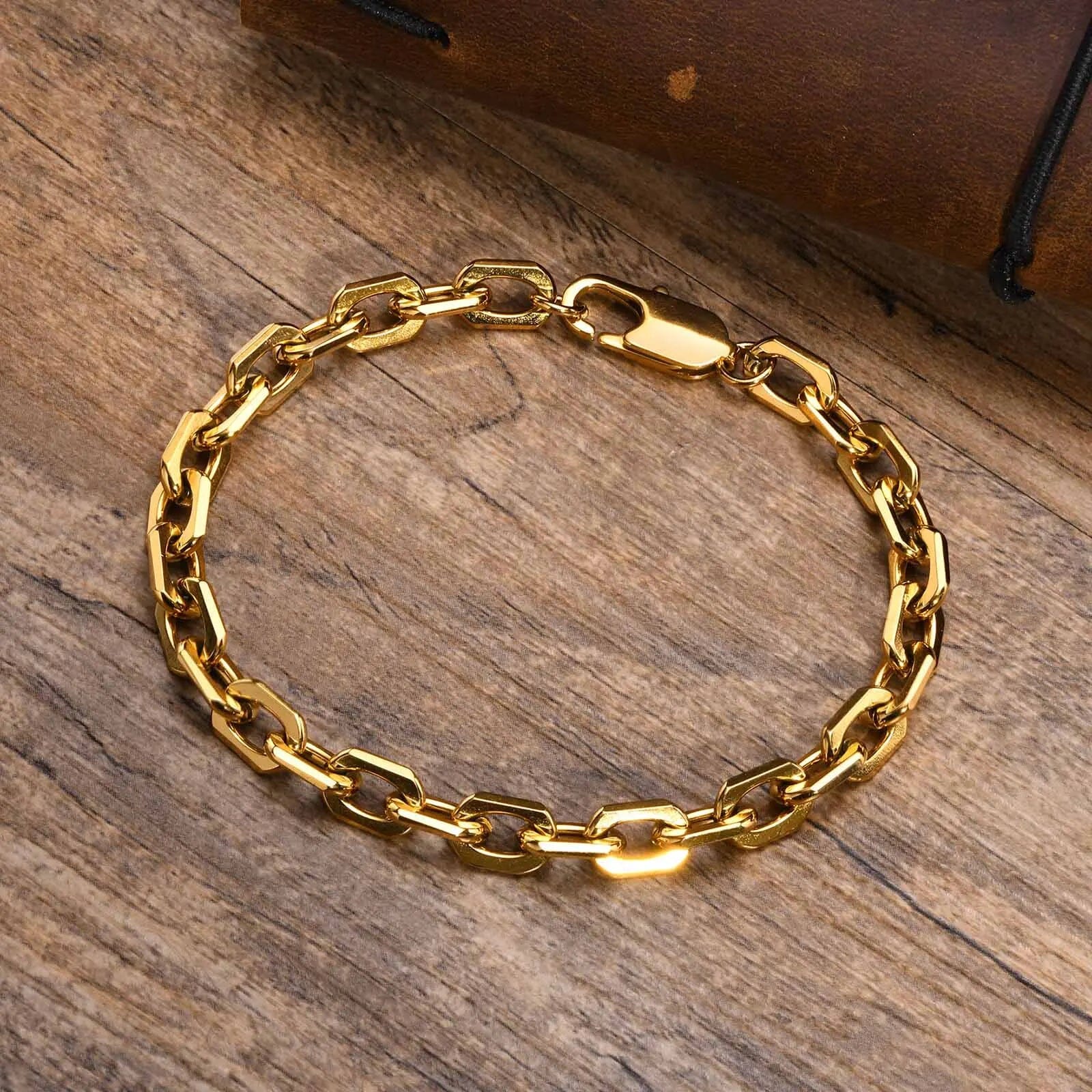 Halfdan - Pulseira Masculina em Aço Inoxidável Bracelet Tesouros Vikings