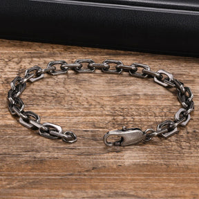 Halfdan - Pulseira Masculina em Aço Inoxidável Bracelet Tesouros Vikings