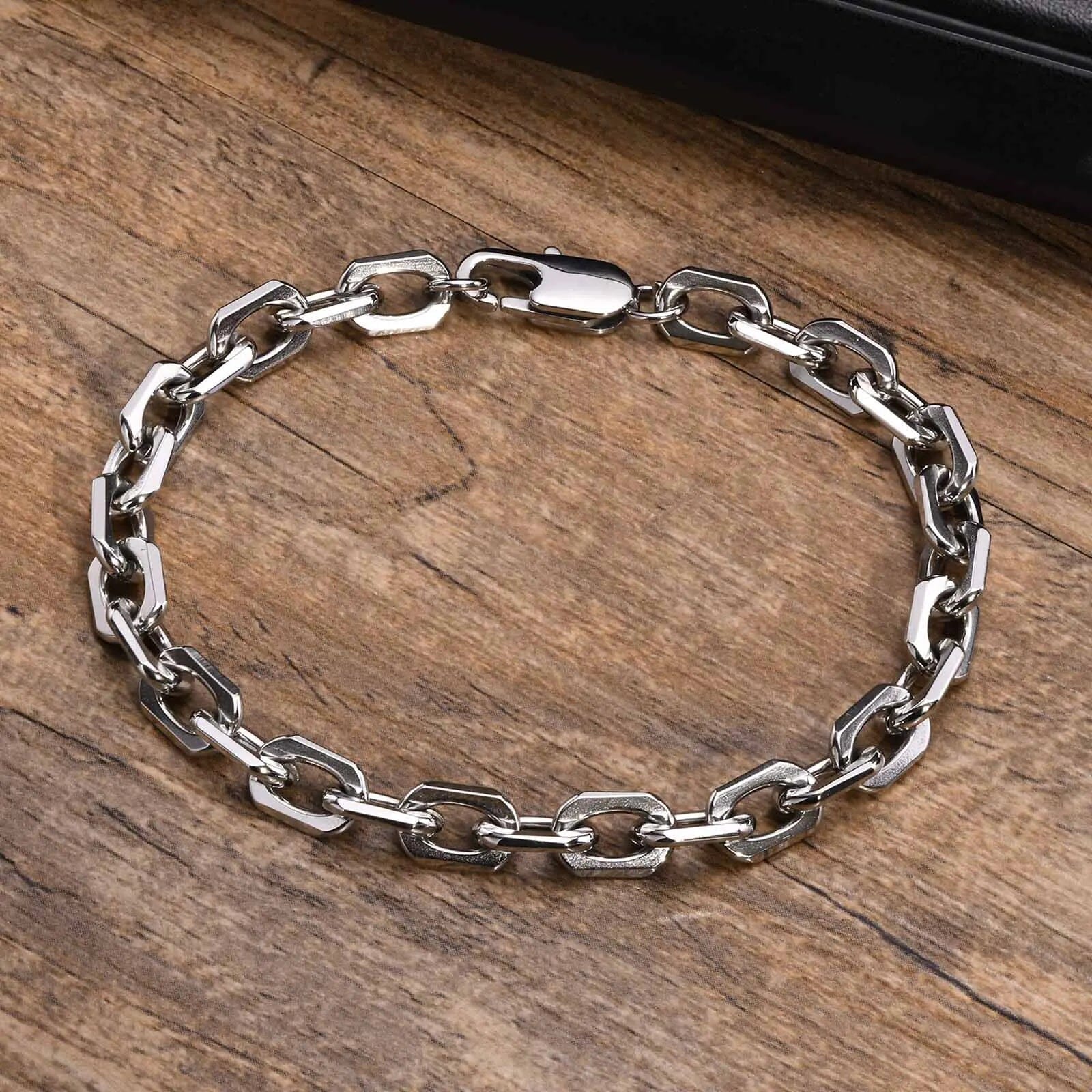 Halfdan - Pulseira Masculina em Aço Inoxidável Bracelet Tesouros Vikings