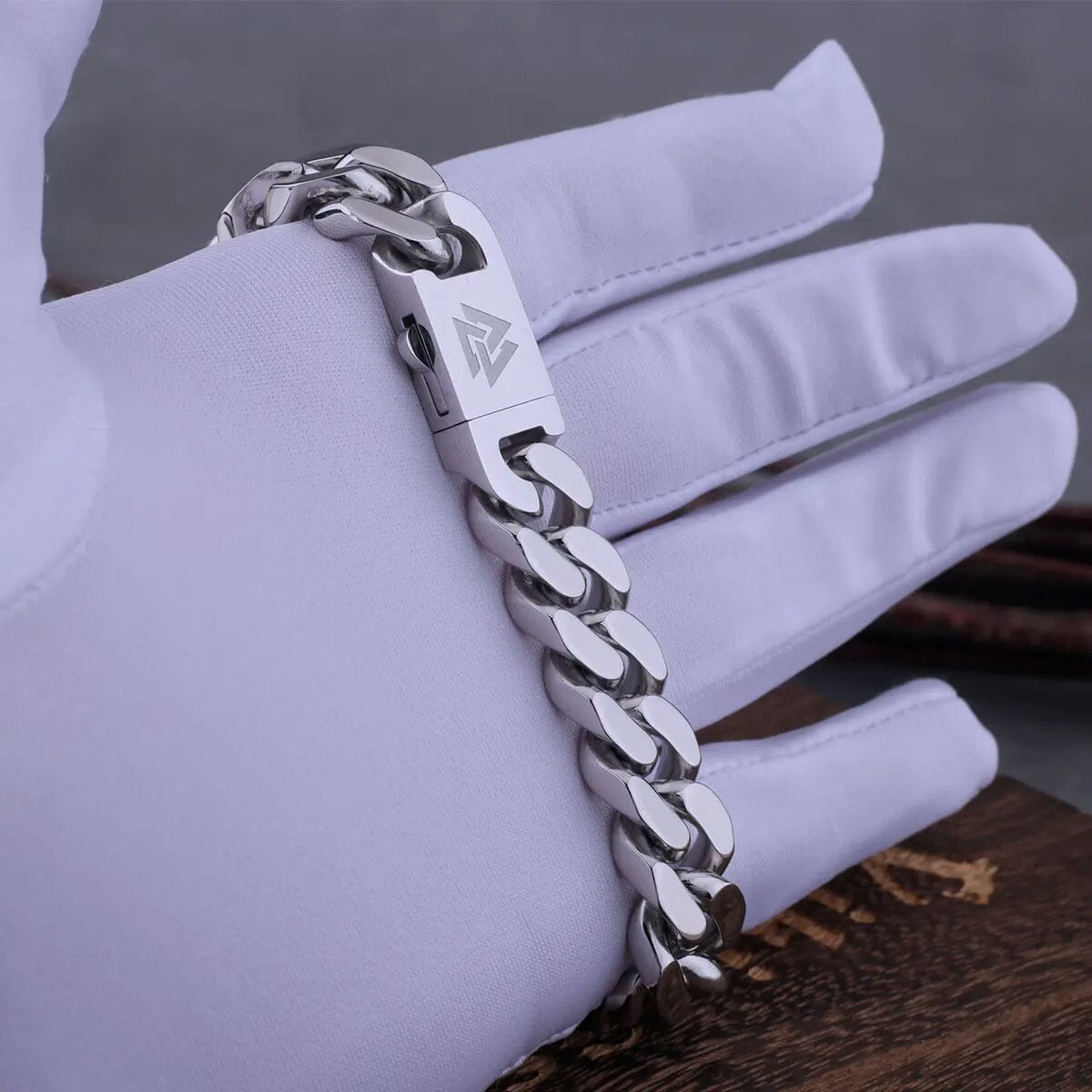 HARALD - Pulseira Masculina em Aço Inoxidável Bracelet Tesouros Vikings