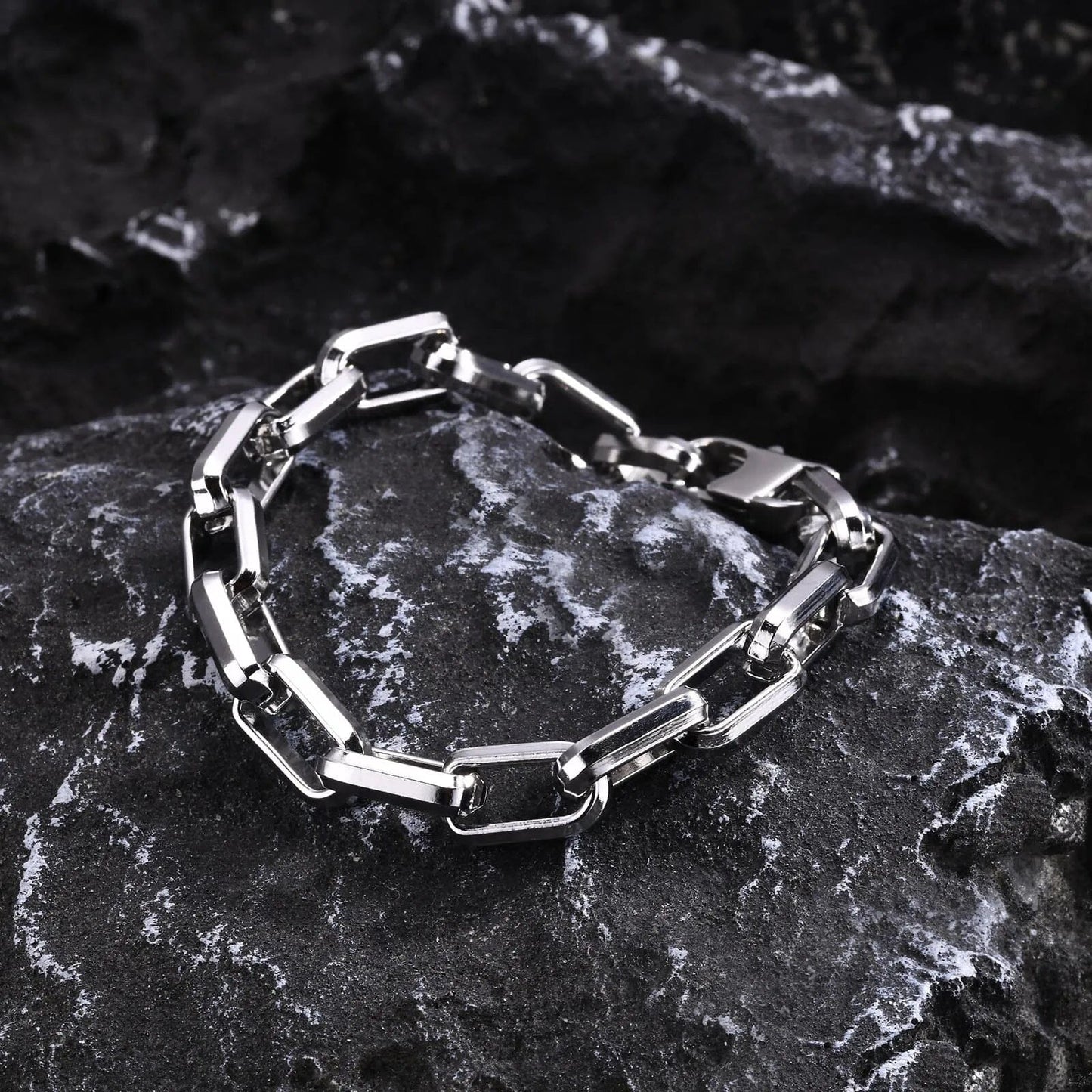 HORIK - Pulseira Masculina em Aço Inoxidável Bracelet Tesouros Vikings