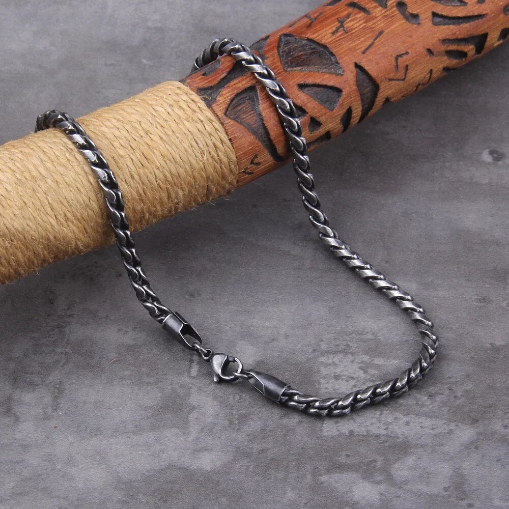 Kit BALDUR - Colar e Pulseira + Porta-Joias Necklace Tesouros Vikings