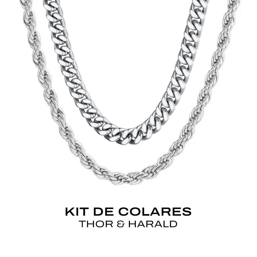 Kit de Colares Thor & Harald Kit de Colares Thor & Harald Tesouros Vikings
