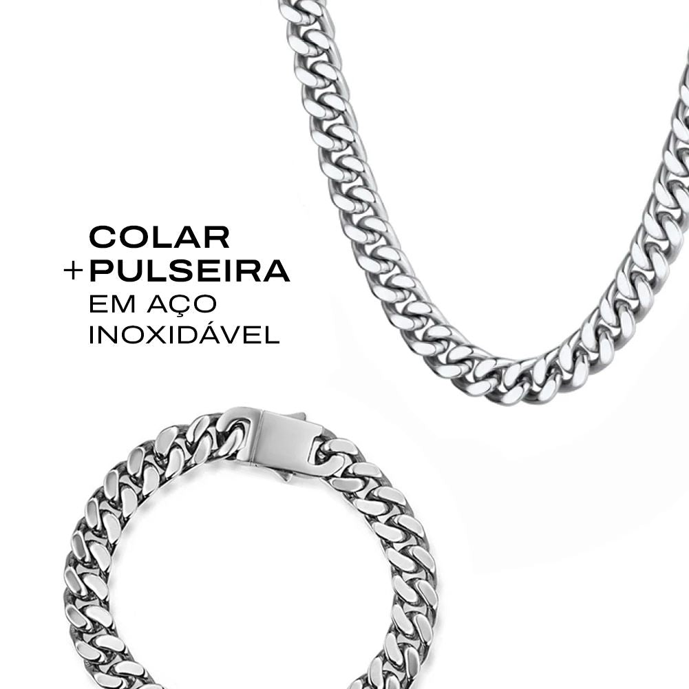 Kit HARALD - Colar e Pulseira + Porta-Joias Kit HARALD - Colar + Pulseira Tesouros Vikings
