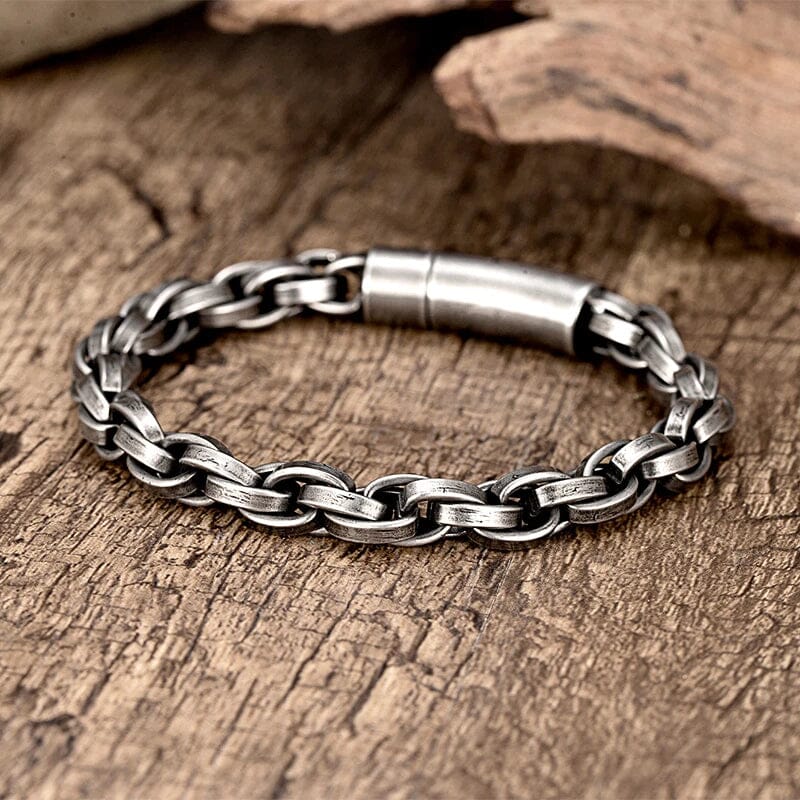 KVASIR - Pulseira Masculina em Aço Inoxidável Bracelet Tesouros Vikings