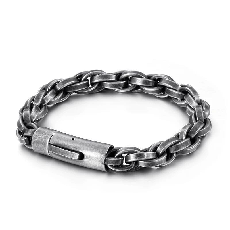 KVASIR - Pulseira Masculina em Aço Inoxidável Bracelet Tesouros Vikings