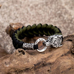 LOBO VIKING - Pulseira de Paracord Masculina Bracelet Tesouros Vikings