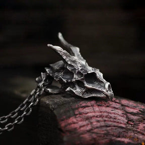 NIDHOGG - Colar de Dragão em Aço Inoxidável Necklace Tesouros Vikings