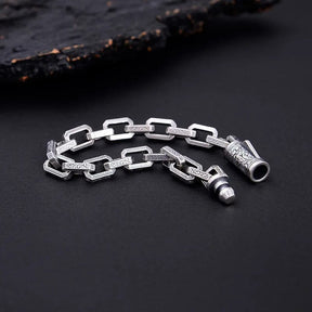 ODIN - Pulseira Masculina em Aço Bracelet Tesouros Vikings