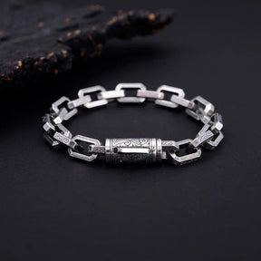 ODIN - Pulseira Masculina em Aço Bracelet Tesouros Vikings