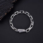 ODIN - Pulseira Masculina em Aço Bracelet Tesouros Vikings