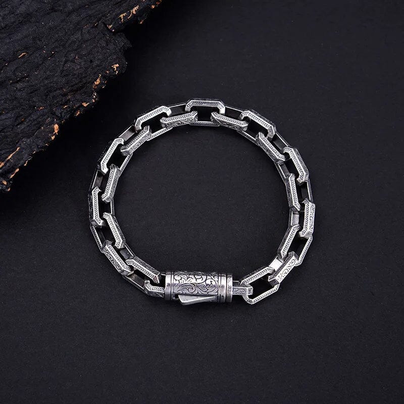 ODIN - Pulseira Masculina em Aço Bracelet Tesouros Vikings