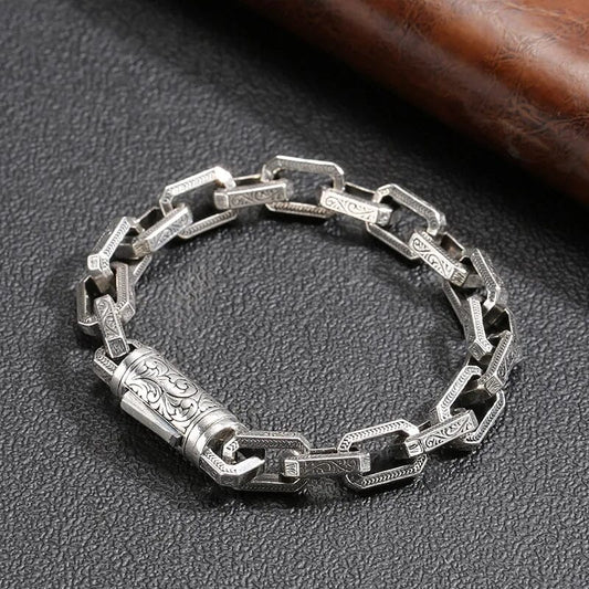 ODIN - Pulseira Masculina em Aço Bracelet Tesouros Vikings