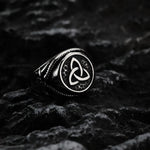 ODIN TRISKELION - Anel de Aço Inoxidável Ring Tesouros Vikings