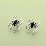 Par de Brincos Gothic Spider em Prata 925 earrings Tesouros Vikings