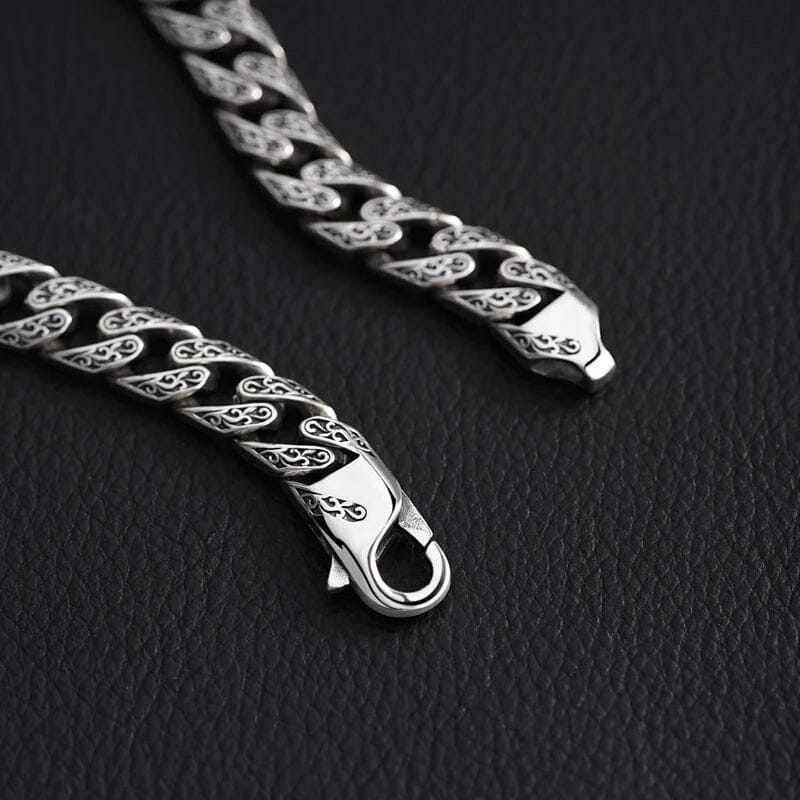 Pulseira Asgard em Prata 925 Bracelet Tesouros Vikings