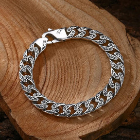 Pulseira Asgard em Prata 925 Bracelet Tesouros Vikings
