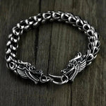 Pulseira Dragon Lord em Prata 925 Bracelet Tesouros Vikings