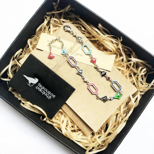 Pulseira Freya em Prata 925 - Ajustável Bracelet Tesouros Vikings