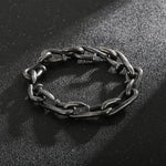 Pulseira Masculina de Pregos em Aço Inoxidável Bracelet Tesouros Vikings