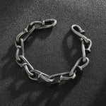 Pulseira Masculina de Pregos em Aço Inoxidável Bracelet Tesouros Vikings