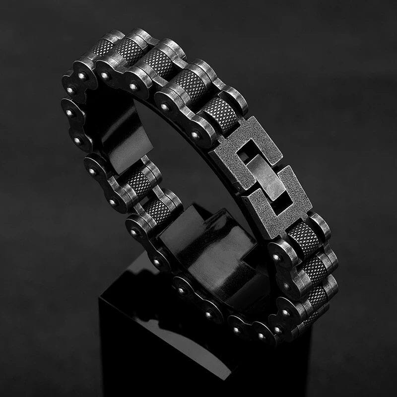 Pulseira Road Warrior em Aço Inoxidável Bracelet Tesouros Vikings