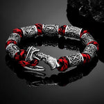 RUNAS VIKING - Pulseira de Paracord com Runas Bracelet Tesouros Vikings