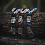 RUNAS VIKING - Pulseira de Paracord com Runas Bracelet Tesouros Vikings