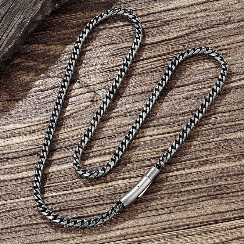 TYR - Colar Masculino em Aço Inoxidável Necklace Tesouros Vikings