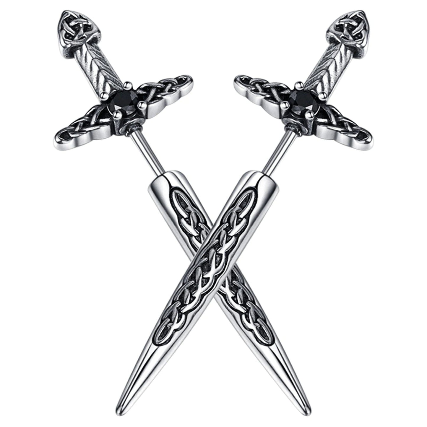 Ulfberht - Brinco de Espada Viking em Aço Inoxidável Earrings Tesouros Vikings